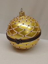 Mostowski Blown Glass Christmas Ornament Komozja Hinged  Read** picture