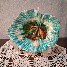 Antique 19th Century Majolica Estruscan Begonia Leaf picture