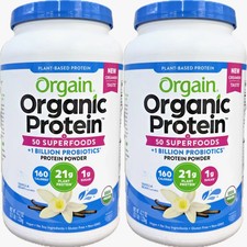 2 X Orgain Organic Plant Protein and Superfoods Powder 2.7 lb Each, Total 5.4 lb picture