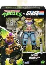 Playmates Teenage Mutant Ninja Turtles x GI Joe Ripper Bebop Figure New Sealed picture