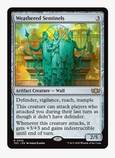 Weathered Sentinels | MTG TDC | Artifact Wall Defender Commander Rare | NM picture