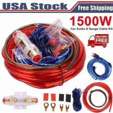 1500W Car Audio Cable Kit  Amplifier Install RCA Subwoofer Sub Wiring 8 Gauge picture