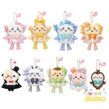 Chiikawa Hachiware Usagi Rakko Cartoon Plush Keychain Soft Bag Charm Gift 10cm picture
