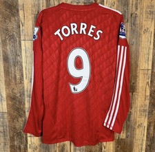 Liverpool FC 2011-12 Home Long Sleeve Jersey TORRES #9 Adidas Men’s M picture