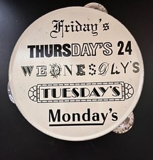 John Lennon One On One Concert Promo 1972 TGI Fridays Tambourine w/ Bonus** picture