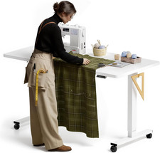 FLEXISPOT Electric Adjustable Workbench, 55X28 Inches Ergonomic Worktable with W picture