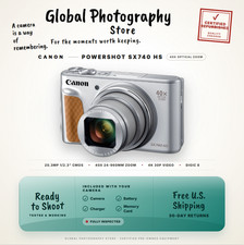 Canon PowerShot SX740 HS Silver 40x Zoom 4K Digital Camera 4K WiFi Optical US picture