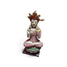 6.75'' Qing Dynasty Porcelain Kwan-yin Guanyin Goddess of Mercy Statue picture