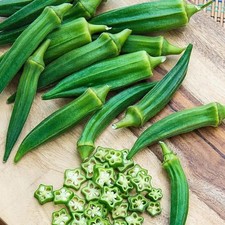 Green Okra Seedss - 150 pcs | Abelmoschus esculentus | Lady's Finger picture