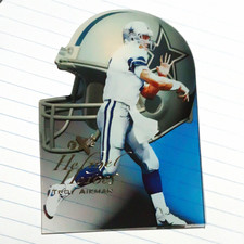 SkyBox 1998 Skybox EX 2001 Helmet Heroes Insert Troy Aikman #10 HH Cowboys picture