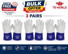 3 Pairs Goat Leather TIG Welding Gloves – Premium Comfort, Protection picture