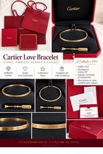 Authentic Cartier LOVE Bracelet 18K Yellow Gold Size 18 Box Certificate Receipt picture