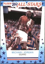 Vintage 1989-90 Fleer All-Stars Sticker Michael Jordan Chicago Bulls Near-Mint picture