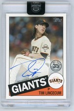 2026 Topps Industry Conference encased 1985 Autograph Tim Lincecum #85A-TL picture