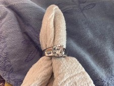 Designer SJD 925 Sterling Silver Cubic Zirconia Solitaire Ring picture