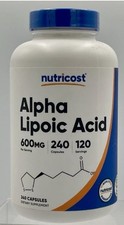 Nutricost Alpha Lipoic Acid 600mg 240 Capsules Antioxidant Supplement Exp 05/28 picture