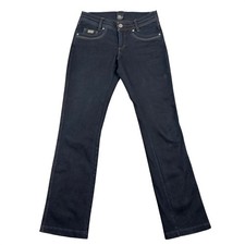 Kuhl Danzr Straight Leg Jeans Dark Indigo Performance Denim Womens 2 Short picture