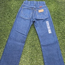 NWT Wrangler Cowgirl Cut Jeans Womens 0x28 0 Cotton Dark Wash Boot picture