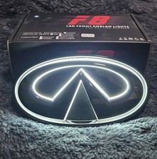 2014-2017 INFINITI Q50 LED WHITE EMBLEM GLOSS BLACK picture