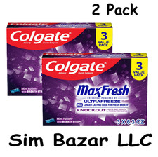 ( 2 PACK ) Colgate Max Fresh Knockout Toothpaste, Whitening Toothpaste picture