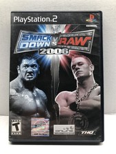 WWE SmackDown vs. Raw 2006 (PlayStation 2, 2005) Clean Tested Working picture