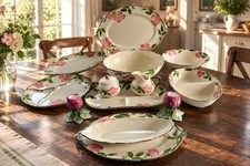 Vintage Franciscan Desert Rose ceramic serving ware collection 13pc picture