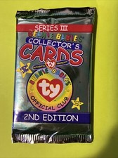 1999 TY BEANIE BABIES SERIES 3 COLLECTOR'S CARD FACTORY SEALED PACK 2ND EDITION picture