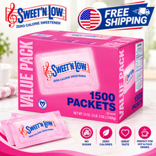 Sweet'N Low Zero Calorie Sweetener Value Pack, 1500 count, 53 oz picture