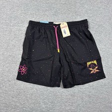 RSVLTS Disney Goofy Movie Hybrid Swim Shorts Mens Large Black Star Power NEW picture