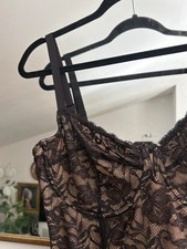 Popilush XXL Shapewear All-Lace Hourglass Corset Side Slit Midi Dress picture