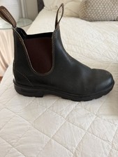 Men’s Blundstone #500 Dark Green And Brown Boots Size 7 picture