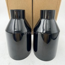 2X Dodge RT SRT RAM 5 Big Black Exhaust Tip 2.5 Inlet Angle Cut Double Wall picture