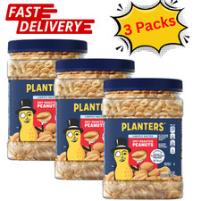 Planters Lightly Salted Dry Roasted Peanuts ~ Heart Healthy  2.16 lb (3 Pack) picture