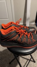 Nike LeBron X 10 Low Black Orange Basketball Shoes Men's size 15 picture