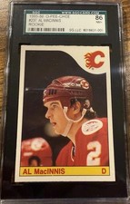 1985-86 O-Pee-Chee Al MacInnis #237 Rookie Card SGC 86 NM+ (7.5) HOF OPC RC picture