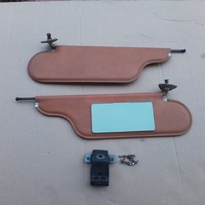 VINTAGE 1971-1974 AMX JAVELIN  SUN VISOR AMC#3604336  BROWN Pair W/ Center Clip picture