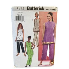 Butterick 3472 Misses' Tunic Top & Pants Sewing Pattern Sizes 20-24 UNCUT picture