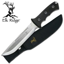Elk Ridge Sawback Hunter Model Number # ER082 Stainless Steel Satin Finish picture