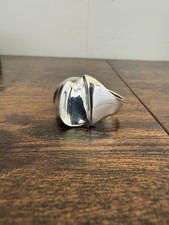 Vintage Silpada Asymmetrical Bow Wave 925 Statement Heavy Ring R2007   picture