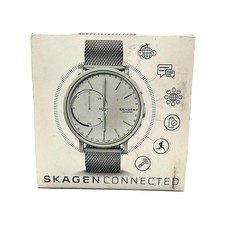 Skagen Hagen Connected SKT1100 Hybrid Smartwatch Silver Steel Mesh 40mm New picture