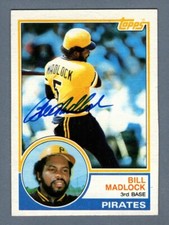 Bill Madlock Signed 1983 Topps Baseball #645 LSCM COA Pittsburgh Pirates picture