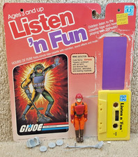 Complete Really Nice Vintage 1985 GI Joe Listen N Fun Tripwire v2 With Cassette picture