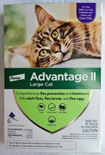 Advantage II Large Cat Flea Treatment Prevention Over - 9lbs - 6 Month Supply picture
