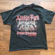Vintage Linkin Park Shirt Men Large Black Projekt Revolution Tour 2004 Korn picture