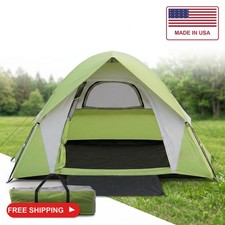 XL Camping Tents 3-4 Person Waterproof Double Layer Dome(Green+4 People) picture