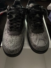 Nike Air Force 1  Low By You Custom Low Top Snakeskin Gray/Black Men’s Lace-Up picture