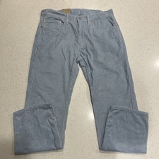 Levis 559 Corduroy Pants Mens 34x30 Light Blue Trouser Chino Regular NWT picture