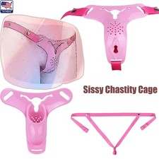 Resin Male Sissy Chastity Cage Breathable Chastity Device For Sissy Men Locking picture