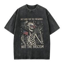 Anti Fascist July 4th Shirt, Feminist Patriotic Tee, Liberal Fourth of July Shir picture