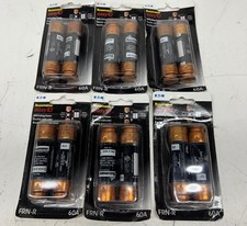 LOT OF 12 Eaton Bussman 60 AMP Easy ID Indicating Fuses (6 PACKS OF 2) picture